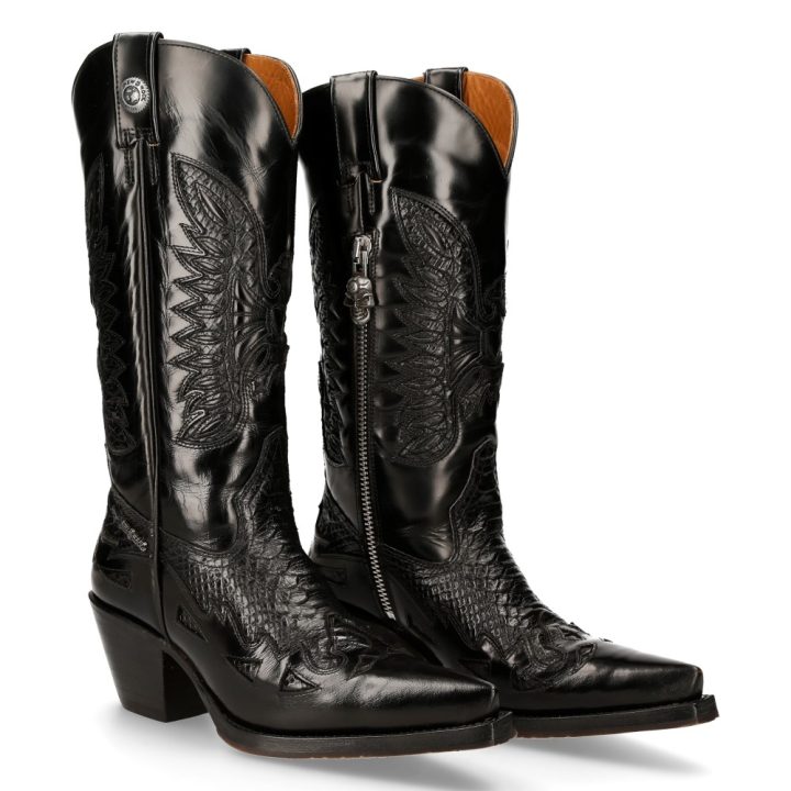 'Bottes hautes' Noir New Rock M-7737C-C1