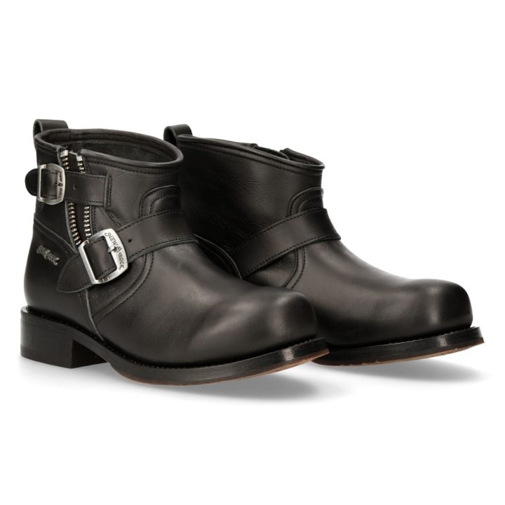 Bottines Noir New Rock M-7741C-C1