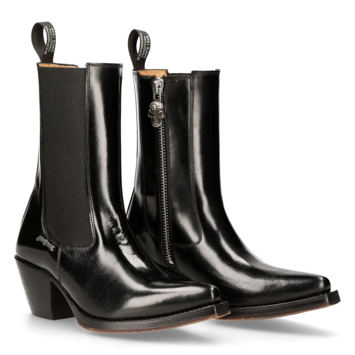 Bottes Noir New Rock M-7744C-C1