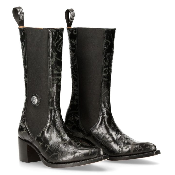 Bottes Noir New Rock M-7747C-C1