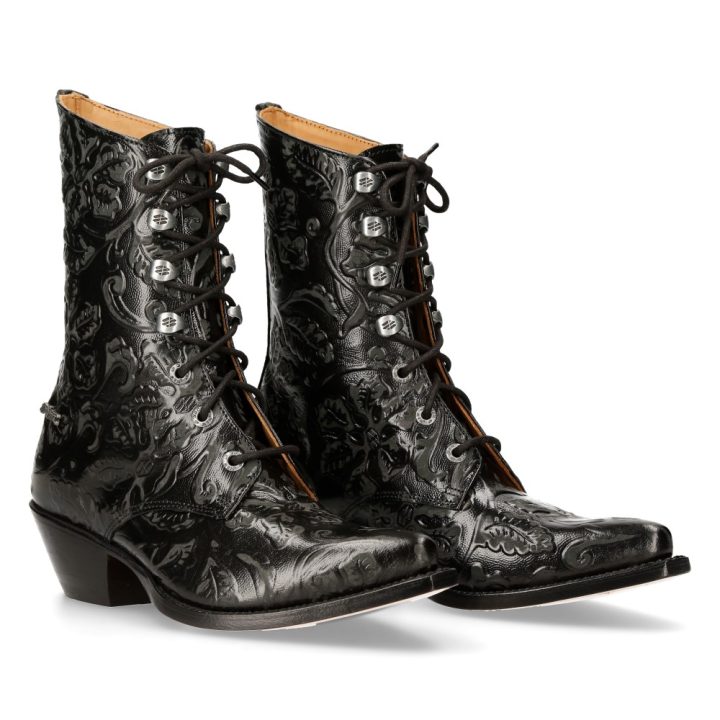 Bottines Noir New Rock M-7748C-C1