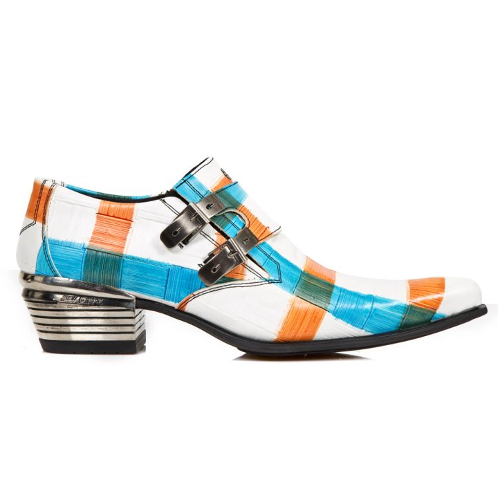Chaussures Blanc, Bleu, Orange, Vert New Rock M-7934-S16