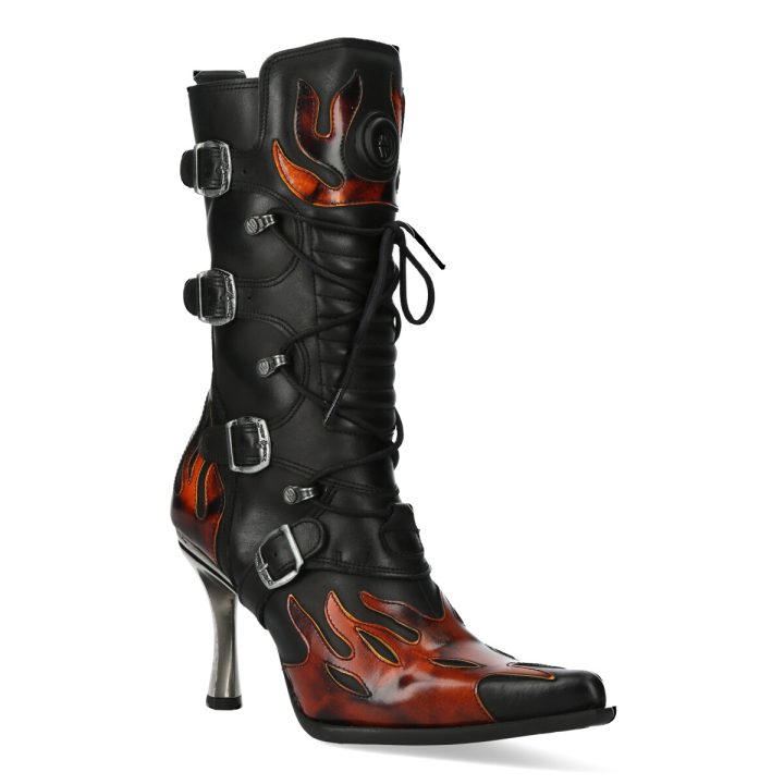 Bottes Feu, Noir New Rock M-9591-S4 – Image 3