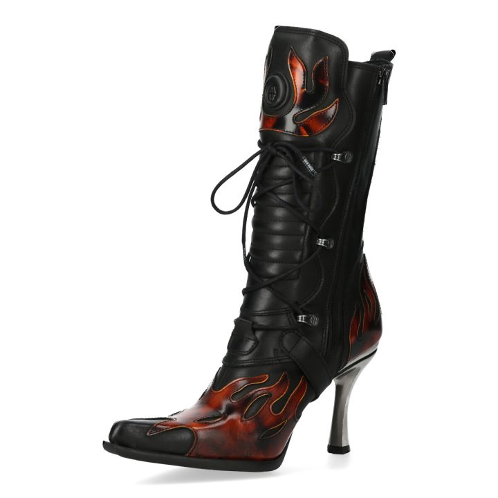 Bottes Feu, Noir New Rock M-9591-S4 – Image 5