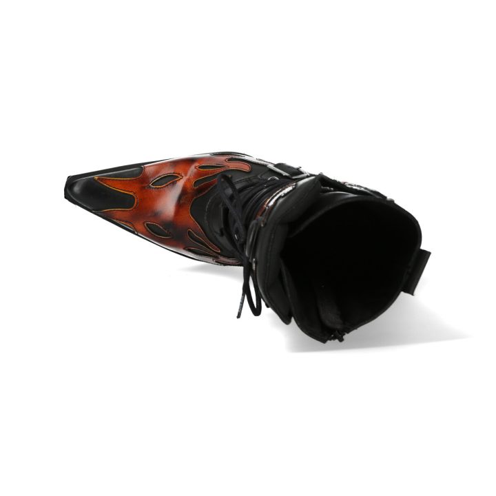 Bottes Feu, Noir New Rock M-9591-S4 – Image 8