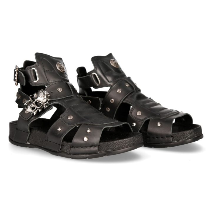 Sandales Noir New Rock M-BIO17-S1