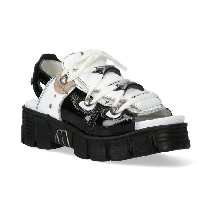 Sandales Blanc, Noir New Rock M-BIOS103-C15 – Image 3