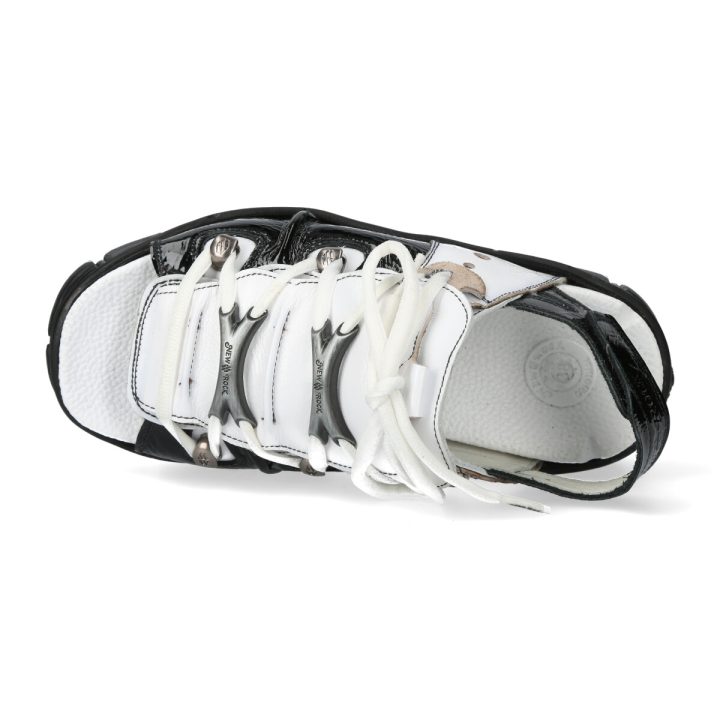 Sandales Blanc, Noir New Rock M-BIOS103-C15 – Image 8