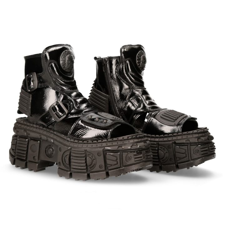 Bottines Noir New Rock M-BIOS106-S9