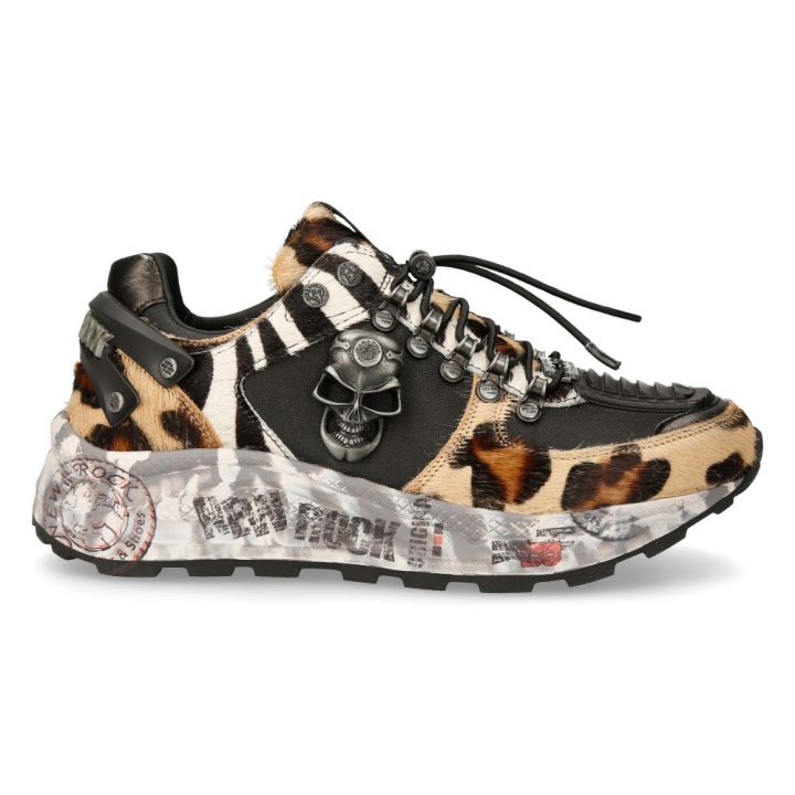 DEPORTIVOS Acier, Blanc, LEOPARDO, Noir New Rock M-CHRONO005-S2 – Image 2