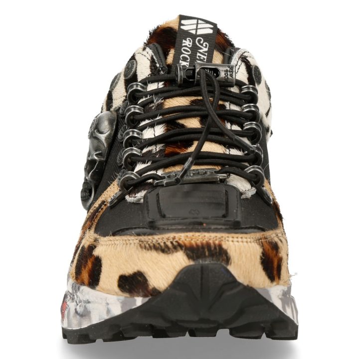 DEPORTIVOS Acier, Blanc, LEOPARDO, Noir New Rock M-CHRONO005-S2 – Image 4