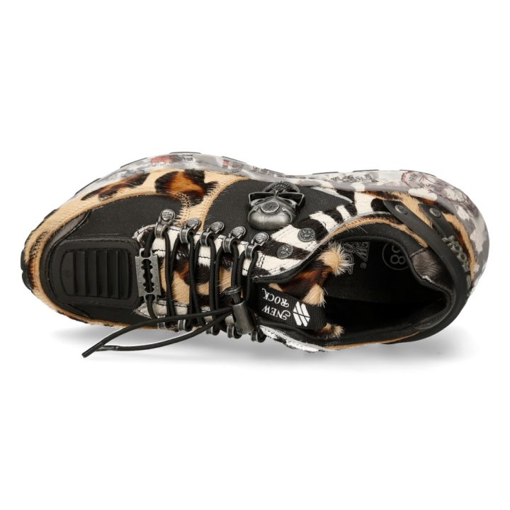 DEPORTIVOS Acier, Blanc, LEOPARDO, Noir New Rock M-CHRONO005-S2 – Image 8