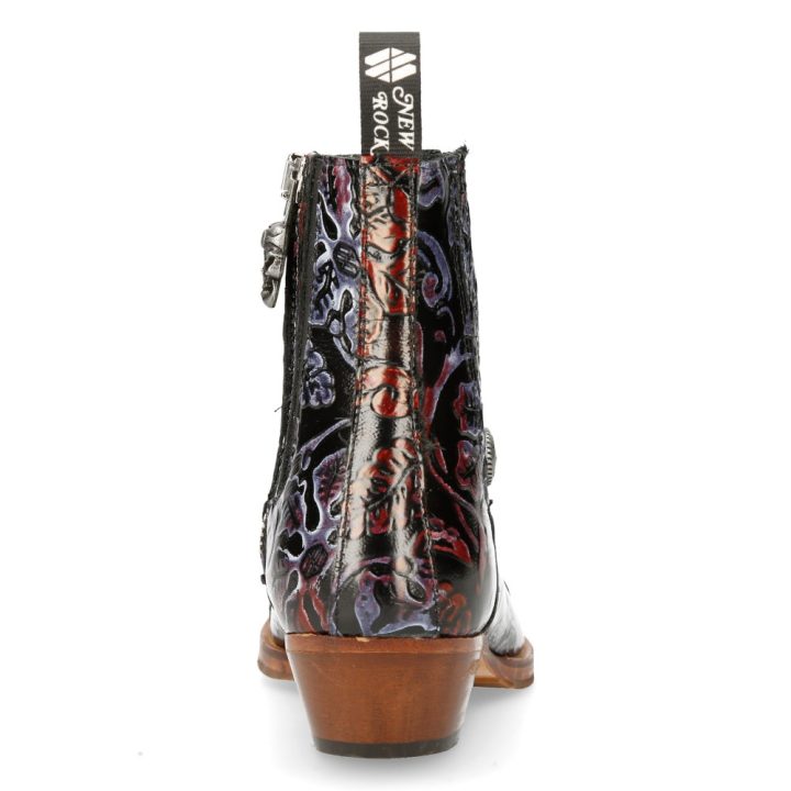 Bottines Lilas, Noir, Rouge New Rock M-GY501C-C2 – Image 6