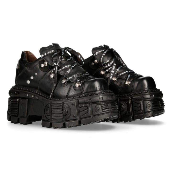 Chaussures Noir New Rock M-TANK120NSHLACE-S1