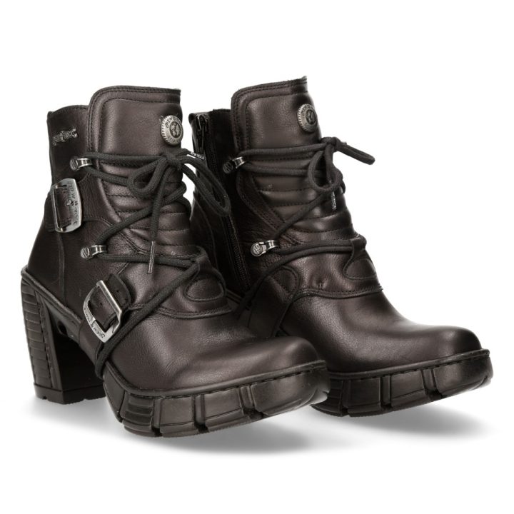 Bottines Noir New Rock M-TRCASCO004-S2