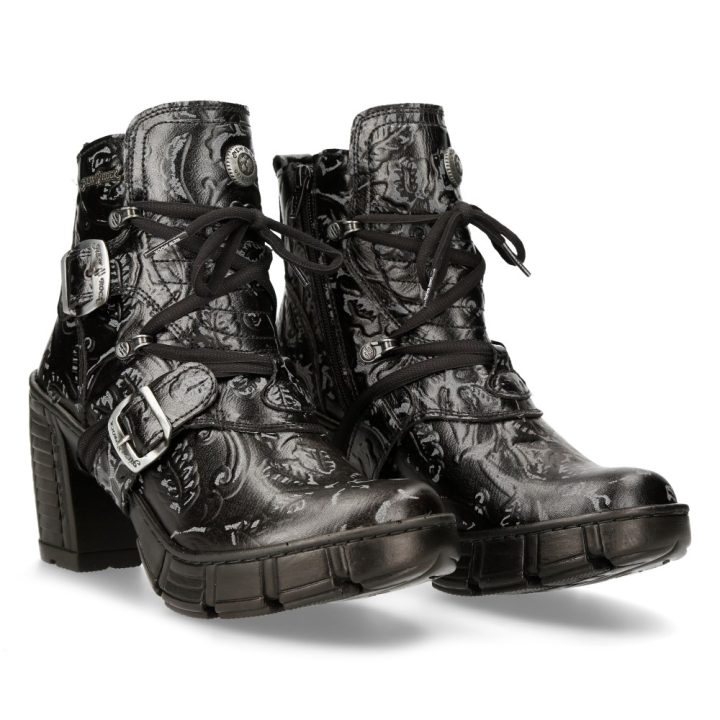 Bottines Noir New Rock M-TRCASCO004-S5