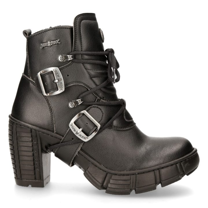 Bottines Noir New Rock M-TRCASCO004-V2