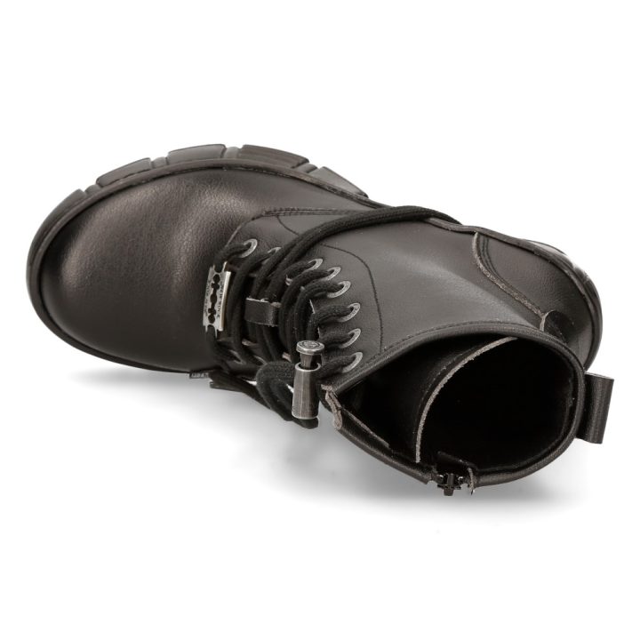 Bottines Acier, Noir New Rock M-TRCASCO007-V2 – Image 8