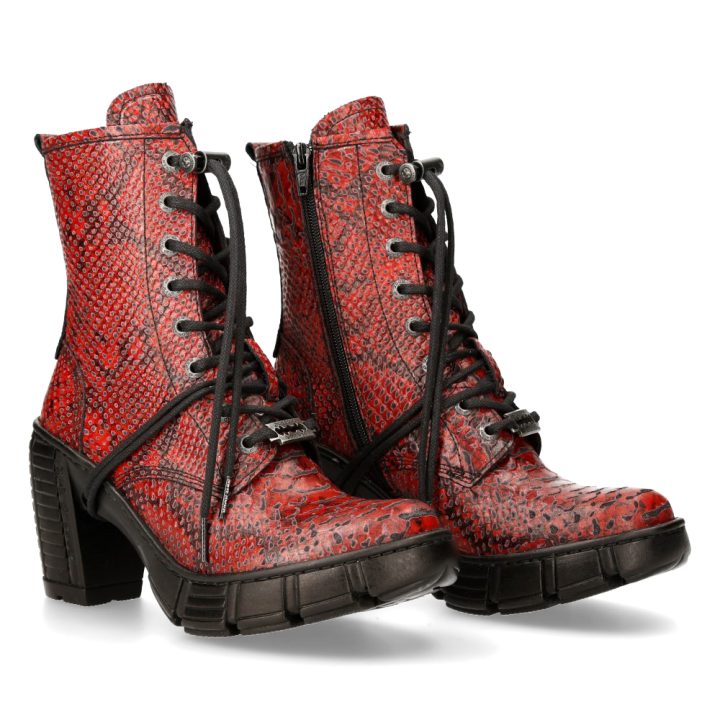 Bottines Rouge New Rock M-TRCASCO007-V4
