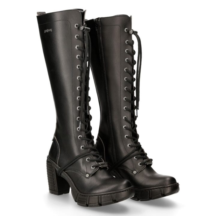 'Bottes hautes' Noir New Rock M-TRCASCO009-V1