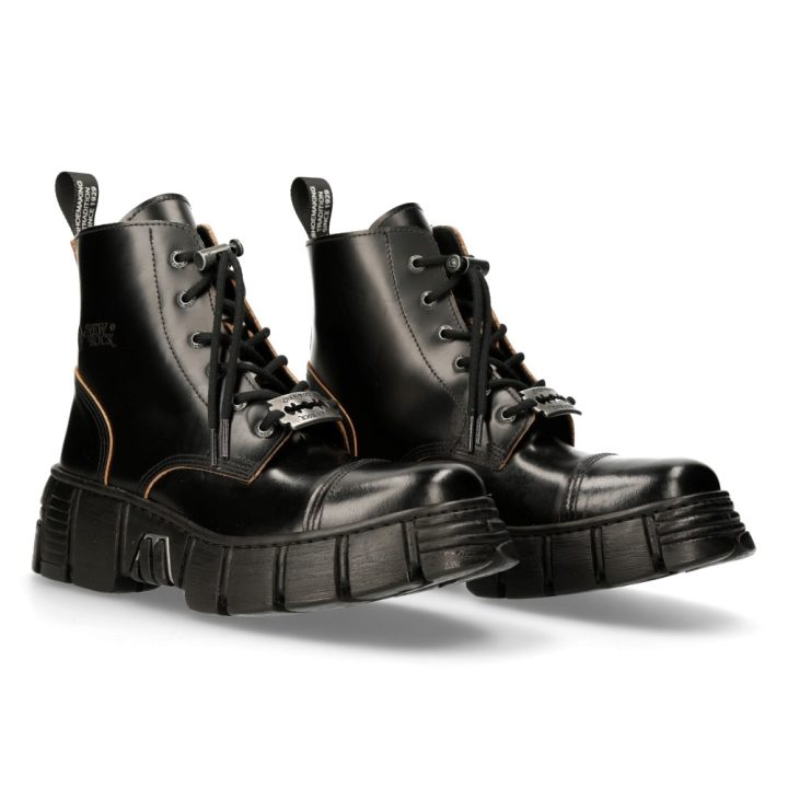 Bottines Noir New Rock M-WALL005NK-S1