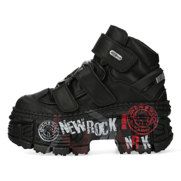 Bottines Noir New Rock M-WALL009-C12