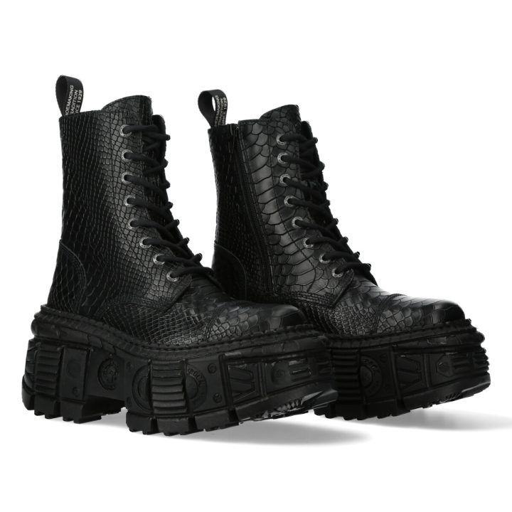 Bottines Noir New Rock M-WALL126-S7