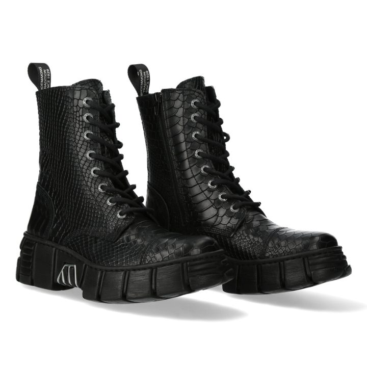 Bottines Noir New Rock M-WALL126-S8