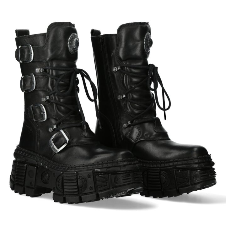 Bottines Noir New Rock M-WALL1473-S5
