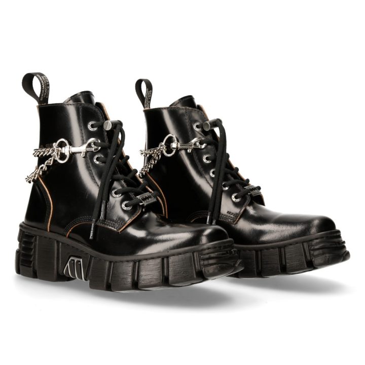Bottines Noir New Rock M-WALL150N-C1