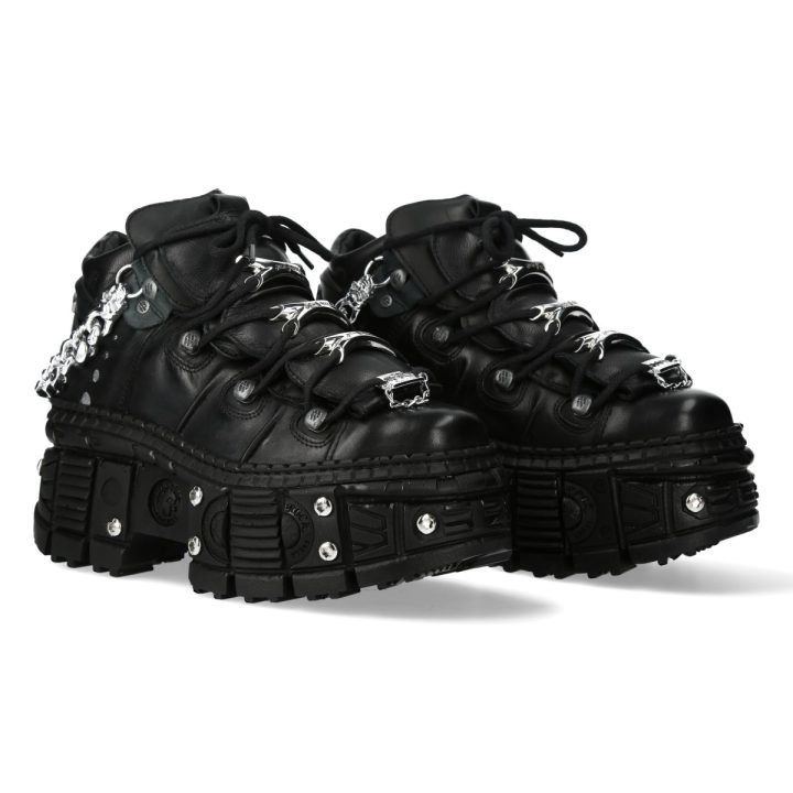 Bottines Noir New Rock M-WALL216C-C2