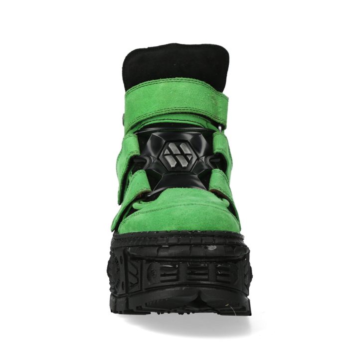 Bottines Noir, Vert New Rock M-WALL285-S7 – Image 4
