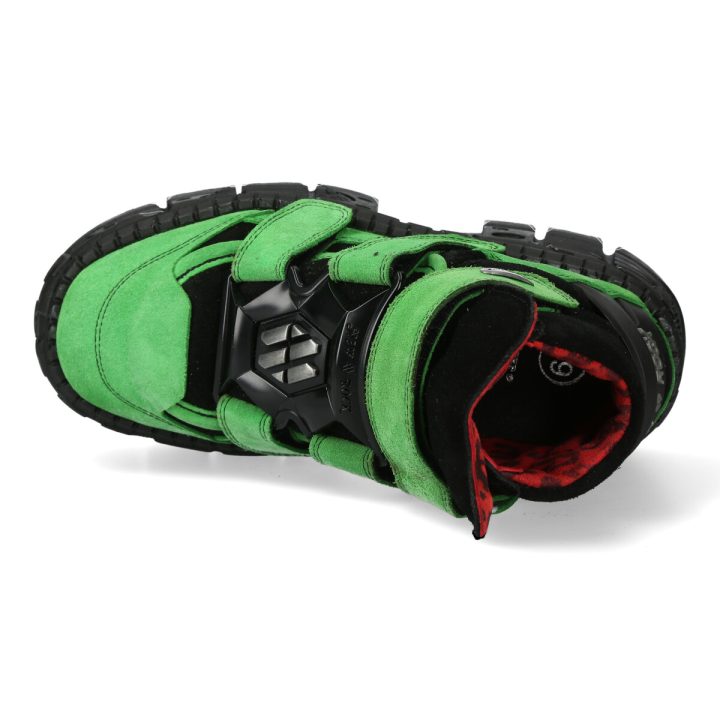 Bottines Noir, Vert New Rock M-WALL285-S7 – Image 8