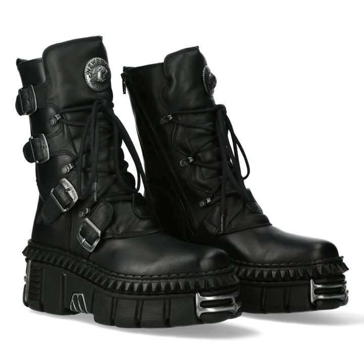 Bottines Noir New Rock M-WALL373-S10