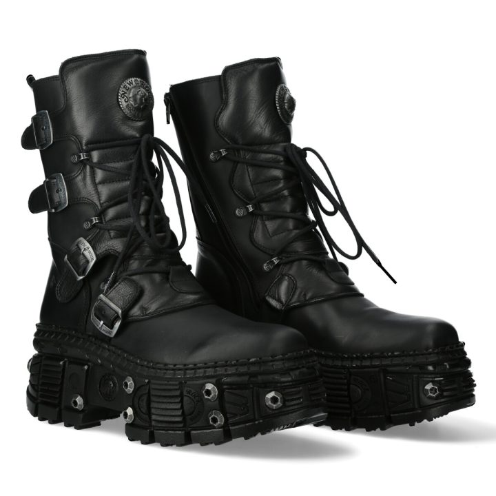 Bottines Noir New Rock M-WALL373-S11