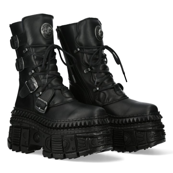 Bottines Noir New Rock M-WALL373-S4