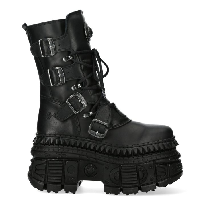 Bottines Noir New Rock M-WALL373-S4 – Image 2