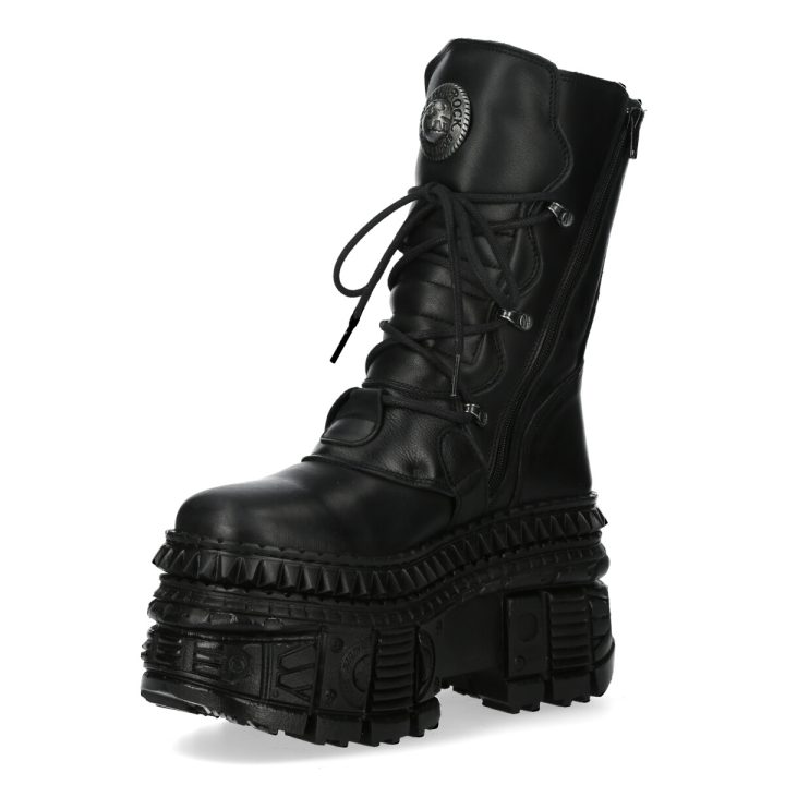 Bottines Noir New Rock M-WALL373-S4 – Image 5