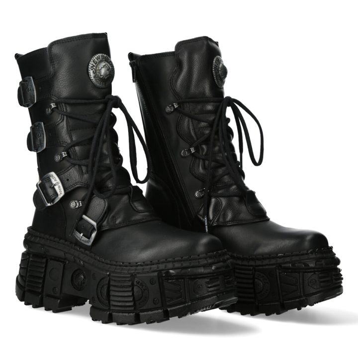 Bottines Noir New Rock M-WALL373-S5