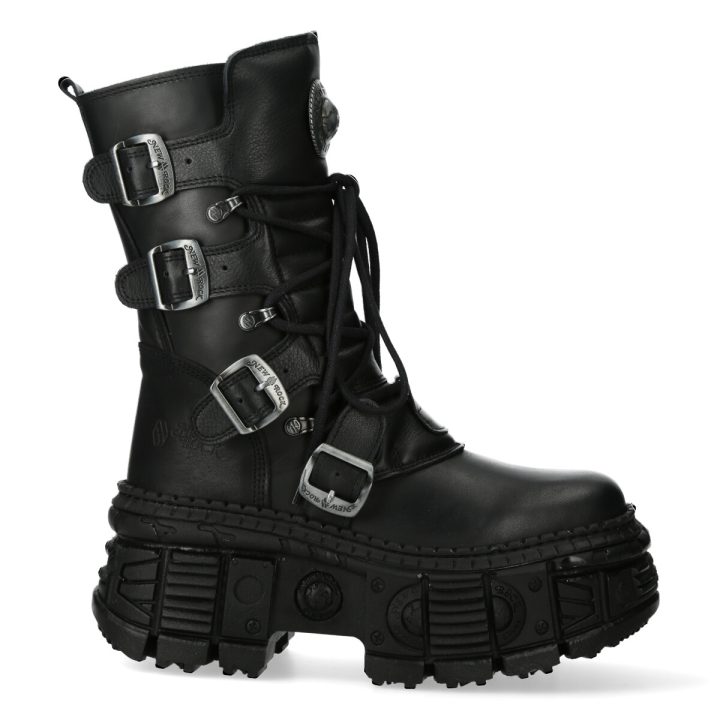 Bottines Noir New Rock M-WALL373-S5 – Image 2