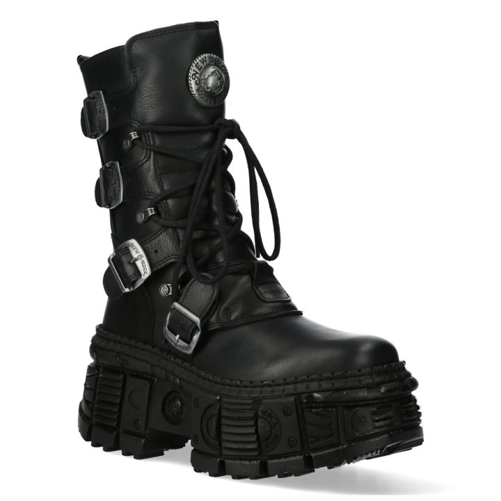 Bottines Noir New Rock M-WALL373-S5 – Image 3