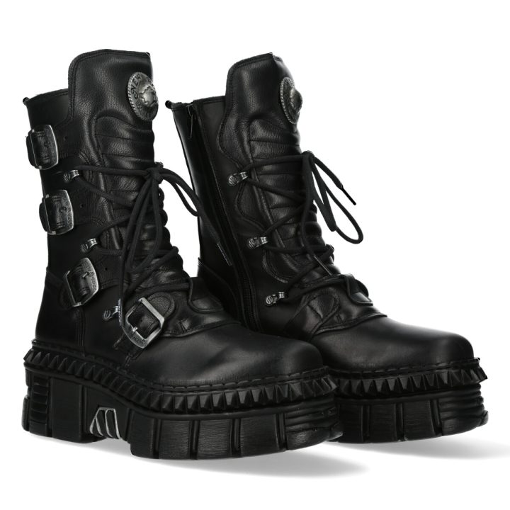 Bottines Noir New Rock M-WALL373-S6