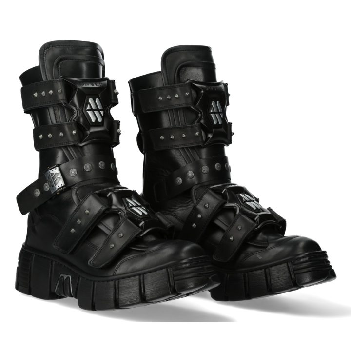 Bottes Noir New Rock M-WALL422-S3