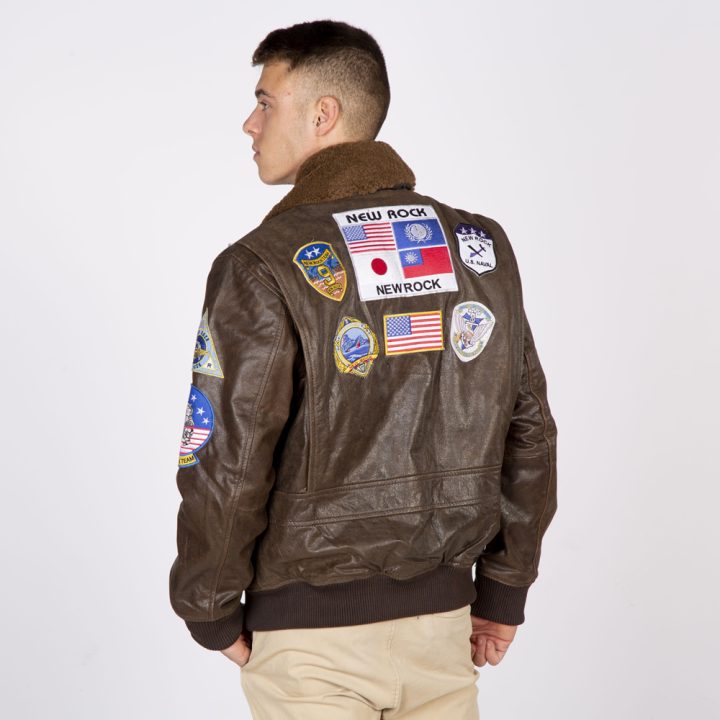 W-NRLMJ016-S1  TOPGUN OLDY BROWN MENS JACKET   ( nuevo Diciembre 2019  ) – Image 5