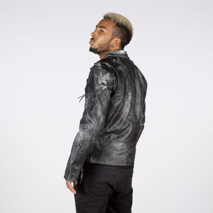 W-NRLMJ072-S1 MENS JACKETS MADE OF BLACK MILLED  LEATHER GENTS MBF – Image 2