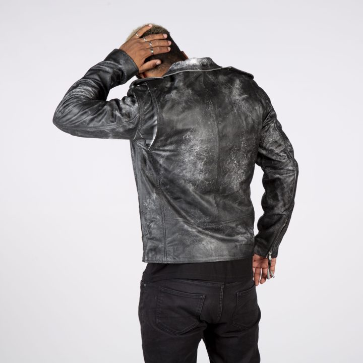 W-NRLMJ072-S1 MENS JACKETS MADE OF BLACK MILLED  LEATHER GENTS MBF – Image 3