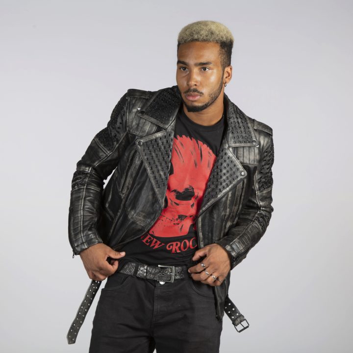 W-NRLMJ074-S1 MENS JACKETS MADE OF BLACK VINTAGE LEATHER    : 9779 – Image 4