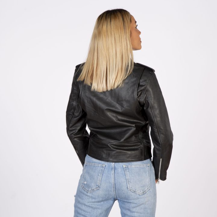 W-NRLWJ025-S1 WOMENS BUFFALO BRANDO JACKET – Image 3