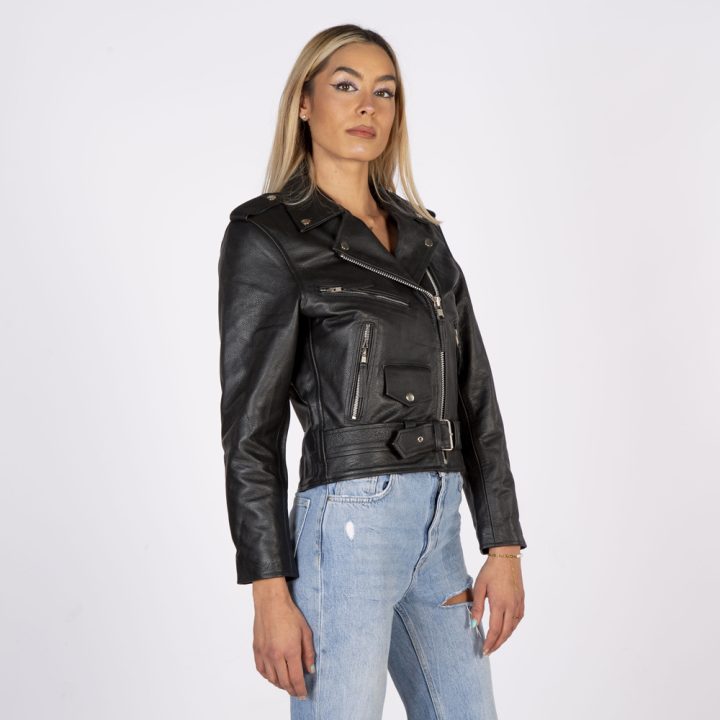 W-NRLWJ025-S1 WOMENS BUFFALO BRANDO JACKET – Image 4