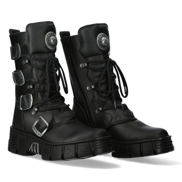 Bottines Noir New Rock M-WALL1473-V7
